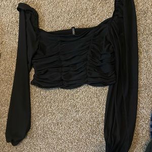 Off shoulder crop top